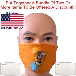 Washable Face Mask Goofy - 2 Filters